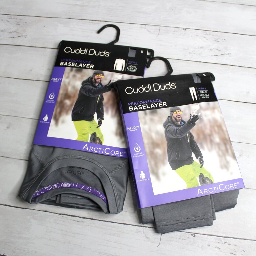 Cuddl Duds Men's Base Layer Shirt Pants Size S Heavyweight Long Johns